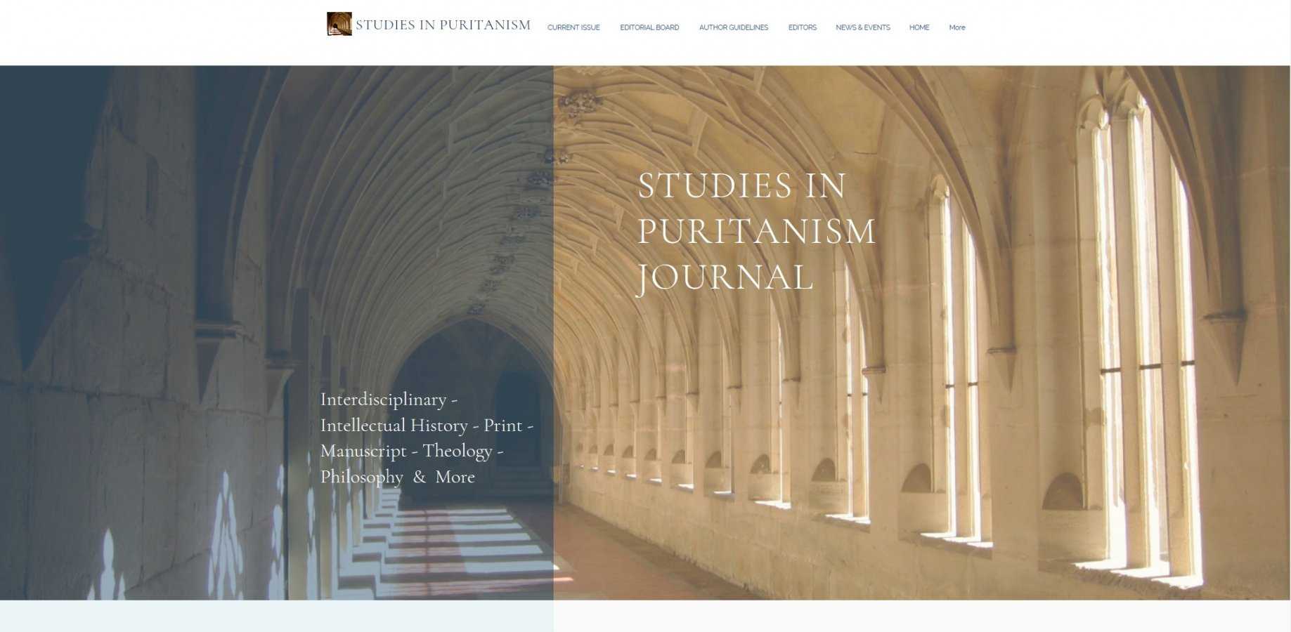 Image Studies in Puritanism Journal – een nieuw internationaal academisch tijdschrift